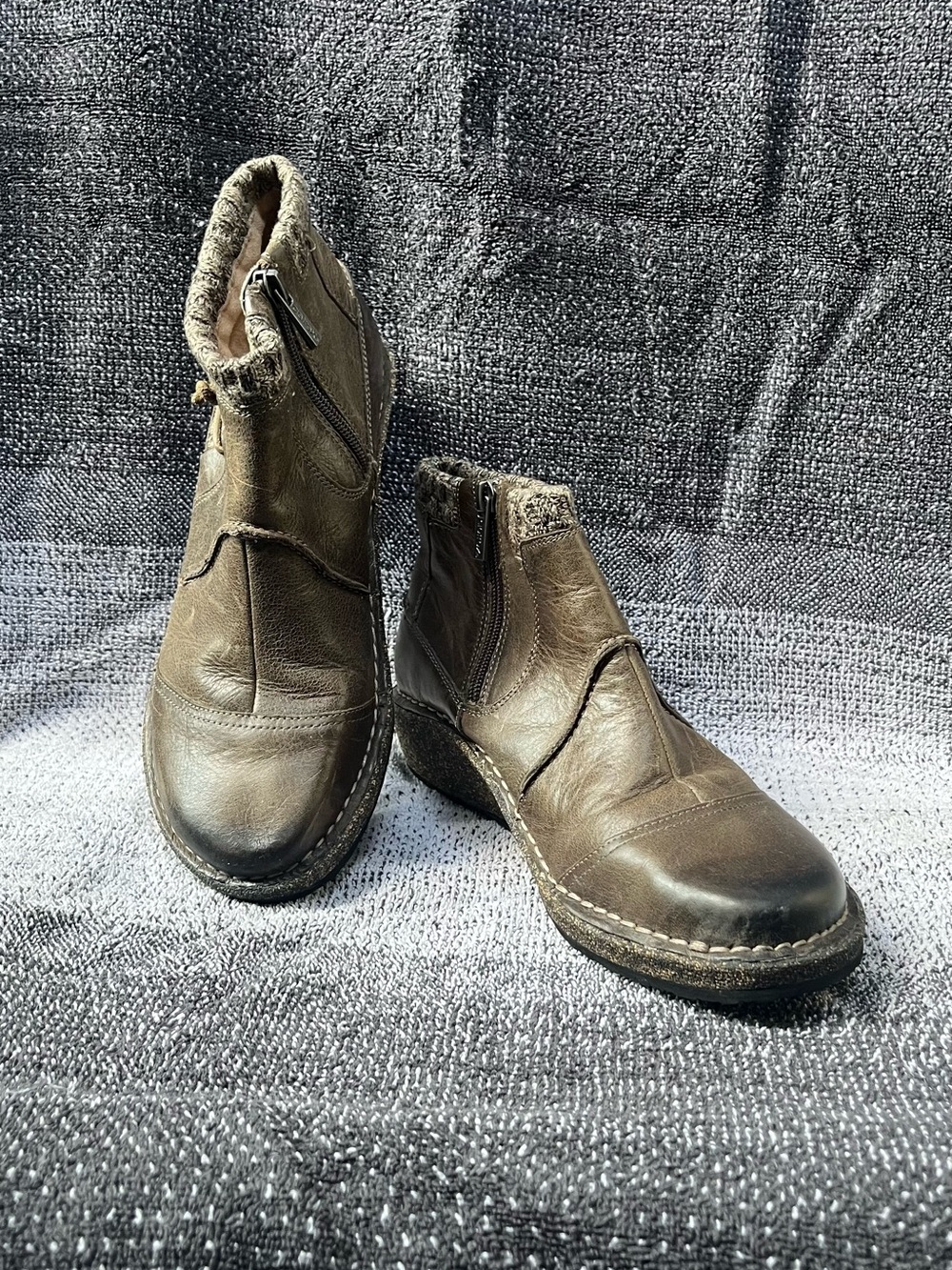 Aetrex Tressa Short Sweater Boot Leather W 8.5
